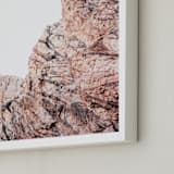 "Painted Canyon 1" - Art Print in desert blush by Kamala Nahas - Frame Close-up