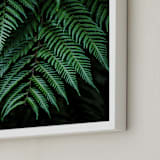 "Layers of green" - Art Print in Deep Green by Bethania Lima - Frame Close-up