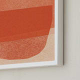 "paper jitter" - Art Print in papaya by Carrie Moradi - Frame Close-up