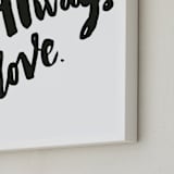 "Always Love" - Art Print in Classic by Maria Clarisse - Frame Close-up
