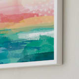 "New Day" - Art Print in Teal by Jess Phoenix - Frame Close-up