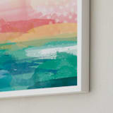 "New Day" - Art Print in Teal by Jess Phoenix - Frame Close-up