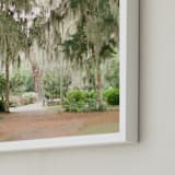 "Spanish Moss" - Art Print in Savannah Grey by Lindsay Madden - Frame Close-up