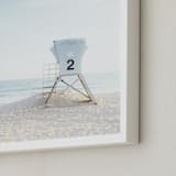"Tower 2" - Art Print in tower blue by Kamala Nahas - Frame Close-up