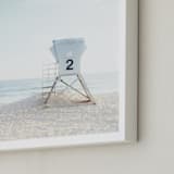 "Tower 2" - Art Print in tower blue by Kamala Nahas - Frame Close-up