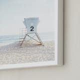 "Tower 2" - Art Print in tower blue by Kamala Nahas - Frame Close-up
