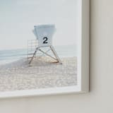 "Tower 2" - Art Print in tower blue by Kamala Nahas - Frame Close-up