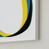 "Rings 1" - Art Print in MId Century Modern Primary by Christina Flowers - Frame Close-up