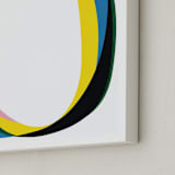 "Rings 1" - Art Print in MId Century Modern Primary by Christina Flowers - Frame Close-up