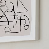 "Connected" - Art Print in Blush by Creo Study - Frame Close-up
