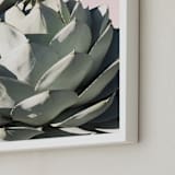 "Pink Agave" - Art Print in Blush by Wilder California - Frame Close-up