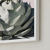 "Pink Agave" - Art Print in Blush by Wilder California - Frame Close-up