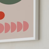 "Valentina" - Art Print in Olive by Alex Roda - Frame Close-up