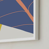 "Abstract Leaves" - Art Print in Twilight by Alicia Schultz - Frame Close-up