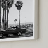 "Ocean Avenue" - Art Print in Black and White by Kaitlin Rebesco - Frame Close-up
