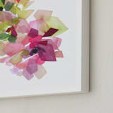 "Burgundy Gems" - Art Print in Burgundy by Yao Cheng Design - Frame Close-up
