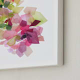 "Burgundy Gems" - Art Print in Burgundy by Yao Cheng Design - Frame Close-up