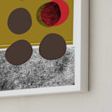 "abstracciones vol.2" - Art Print in olive by Aspacia Kusulas - Frame Close-up