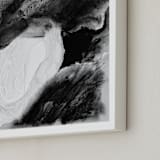 "Hemingway" - Art Print in Midnight Charcoal by Katherine Jury - Frame Close-up