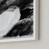 "Hemingway" - Art Print in Midnight Charcoal by Katherine Jury - Frame Close-up