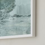"Washed Over" - Art Print in Steel Blue by Melanie Severin - Frame Close-up