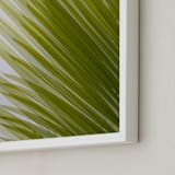 "Palm leaves 2" - Art Print in Citrus green by Eliane Lamb - Frame Close-up