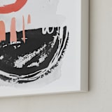 "rise no. 1" - Art Print in Persimmon  by Kelly Ventura - Frame Close-up