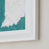 "Indiana in Paint" - Art Print in Indiana Green by Denise Wong - Frame Close-up
