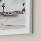 "Santa Barbara Skate 2" - Art Print in color by Kamala Nahas - Frame Close-up