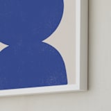 "Ceramic Vase Still Life" - Art Print in Brave Blue by Roseanne Kenny - Frame Close-up