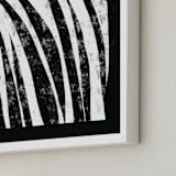 "Waterfall" - Art Print in Charcoal by Leanne Friedberg - Frame Close-up
