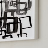 "Alternative Paths" - Art Print in Extreme Black by Bethania Lima - Frame Close-up