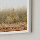 "Blushing Bog" - Art Print in Dry Autumn Auburn by Jennifer Squires - Frame Close-up