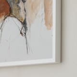 "After the Bath II" - Art Print in burnt sienna by Patricia Robitaille - Frame Close-up