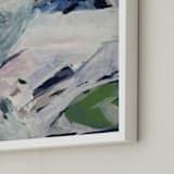 "HOB Landscape 1" - Art Print in Serenity Blue by Caryn Owen - Frame Close-up