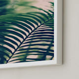"Labyrinths" - Art Print in forest green by ALICIA BOCK - Frame Close-up