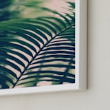 "Labyrinths" - Art Print in forest green by ALICIA BOCK - Frame Close-up