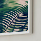 "Labyrinths" - Art Print in forest green by ALICIA BOCK - Frame Close-up