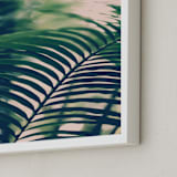 "Labyrinths" - Art Print in forest green by ALICIA BOCK - Frame Close-up
