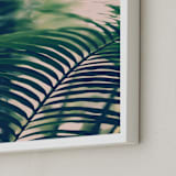 "Labyrinths" - Art Print in forest green by ALICIA BOCK - Frame Close-up