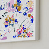 "Travel tale" - Art Print in Bright pink by FERNANDA MARTINEZ - Frame Close-up