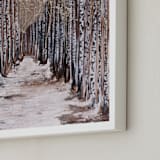 "Aspen Grove" - Art Print in Birch White by Emily Magone - Frame Close-up