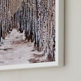 "Aspen Grove" - Art Print in Birch White by Emily Magone - Frame Close-up