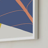 "Abstract Leaves" - Art Print in Twilight by Alicia Schultz - Frame Close-up