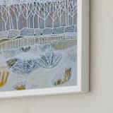 "White Woods" - Art Print in White Woods by Sarah Fitzgerald - Frame Close-up