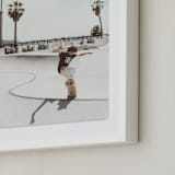 "Santa Barbara Skate I" - Art Print in color by Kamala Nahas - Frame Close-up