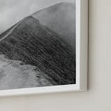 "Mighty Mount Bromo" - Art Print in Black & White by Marianne Brouwer - Frame Close-up