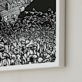"La Torre" - Art Print in Noir by Liz Conley - Frame Close-up