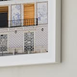 "Tiles of Portugal" - Art Print in Portuguese Tile by Annie Montgomery - Frame Close-up