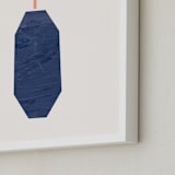 "Modern Vase #2" - Art Print in Blush by Field and Sky - Frame Close-up